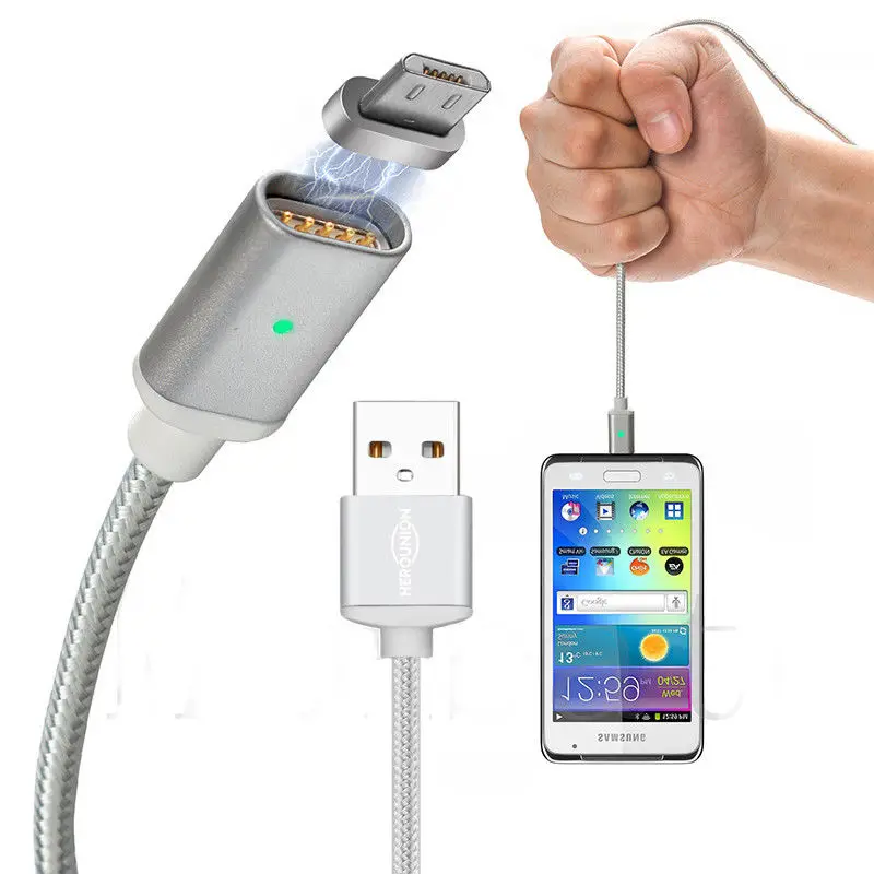 Магнитный кабель USB Type C/Micro USB/IOS 3 в 1 мобильный телефон зарядный быстрая зарядка