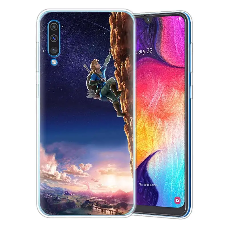 Из игры «Легенда о Зельде силиконовые чехлы для samsung Galaxy A10 A30 A40 A50 A70 A6 A7 A8+ A9 M30 M50 мягкий термополиуретановый чехол для мобильного телефона чехлы