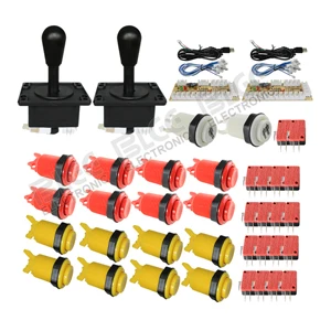 2 Jamma аркадный Шкаф DIY Kit Нулевая задержка USB аркадный контроллер для подключения к ПК Джойстик в американском стиле 4/8 кнопки - Цвет: 2