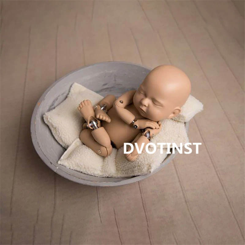 Dvotinst Newborn Baby Photography Props 5pcs Posing Blanket Basket Filler Poser Aids Photo Props Fotografia Studio Accessories