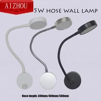 LED Hoses-Wall-Lamp Flexible Home Hotel Bedside Reading Modern Fashion Book Lights Aluminum Bulb 5W AC 110V/220V