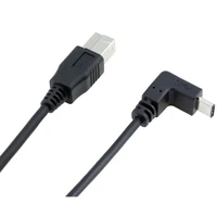 right left angle usb 3 1 type c to usb 3 0 b data cable side bend 90 degree usb3 1 type c male to printer port male