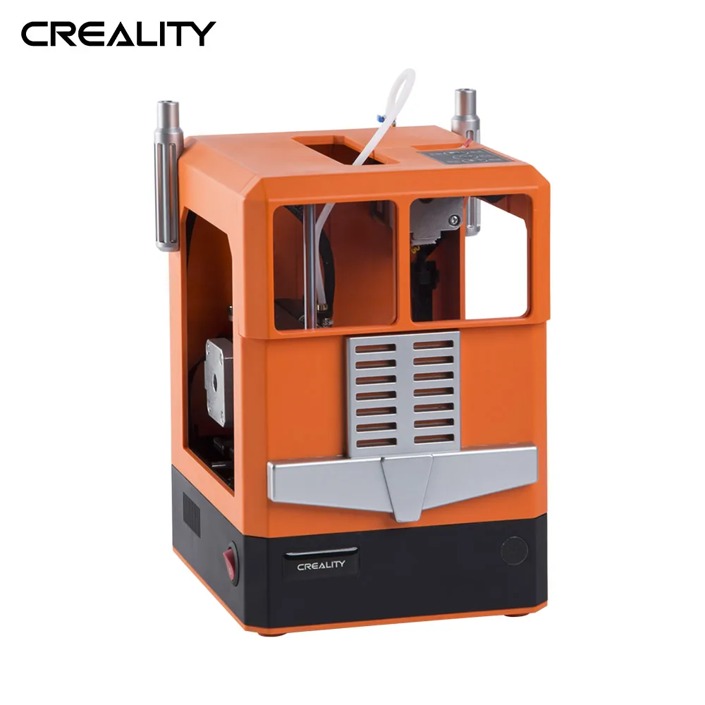 Creality 3D CR-100 компактный размер настольный 3d принтер Полностью Собранный 100*100*80 мм размер печати автоматическое выравнивание с пультом дистанционного управления - Цвет: Orange
