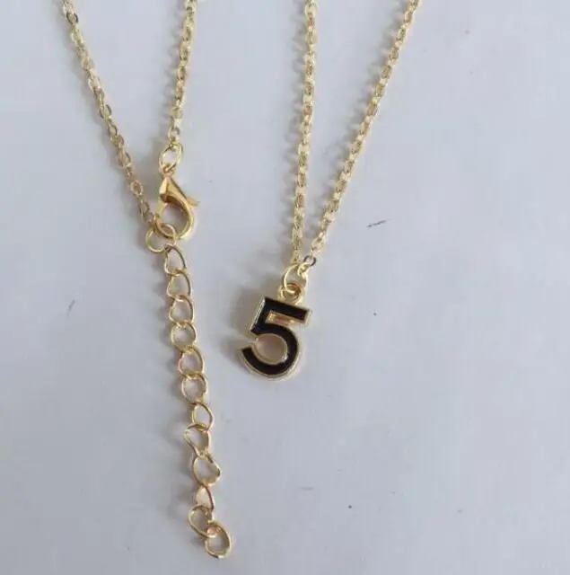 Хит продаж 137 новинка ожерелье с подвеской lucky number 5 word Женские аксессуары для