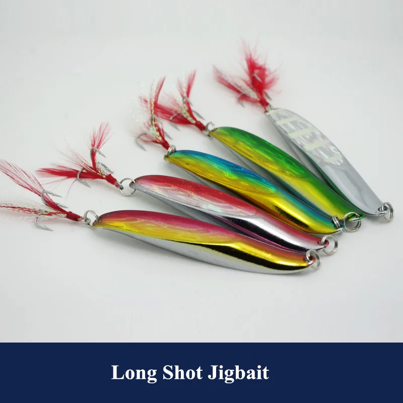 

Рыболовные приманки Long Shot, гибкая приманка, ложка, Спиннер, приманка 45 г 55 г, Гиперболическая цветная морская блесна на окуня, приманка для ск...