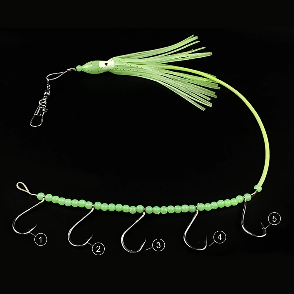 Лидер продаж тропический ночной осьминог карабин кальмара светящаяся шестерня с