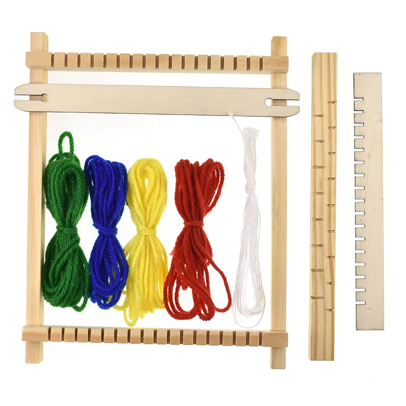 KOKNIT миниатюрный традиционный ткацкий станок ручной работы с аксессуарами для