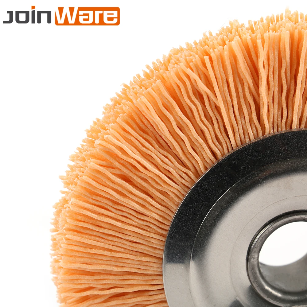 100 мм нейлоновая колесная щетка абразивная проволока шлифовальная полировальная