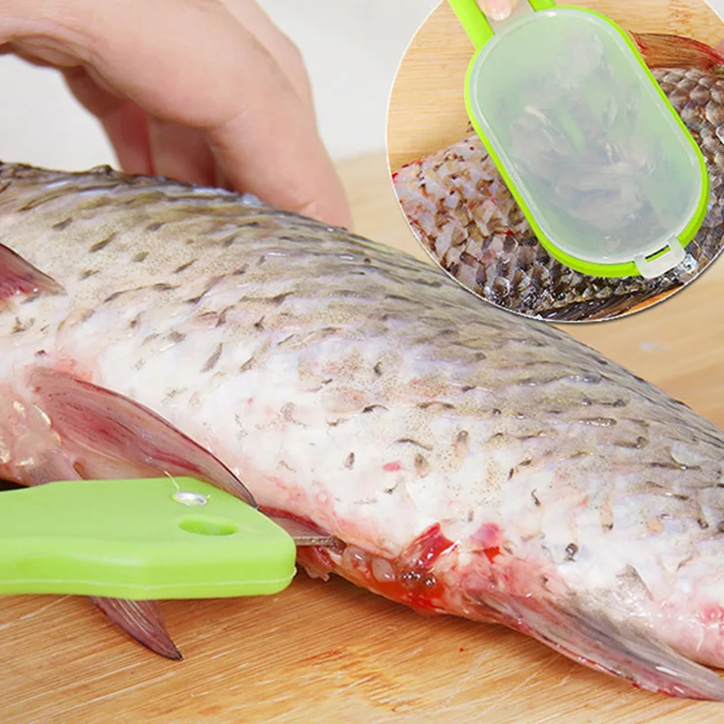 Scraping Scale Kill Fish With Knife Machine кухонные аксессуары многофункциональные гаджеты