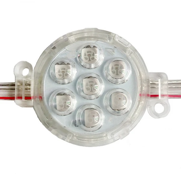 Светодиодный умный модуль DC24V диаметром 50 мм круглый тип 7 шт. SMD5050 светодиодный