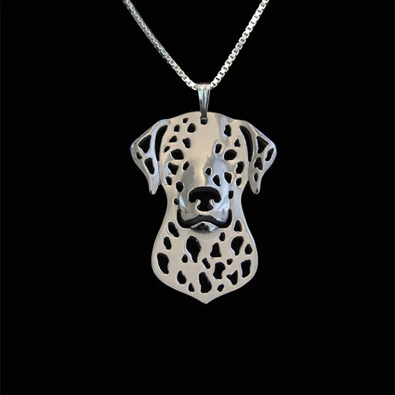 Dalmatian jewelry pendant and necklace women gold silver plated | Украшения и аксессуары