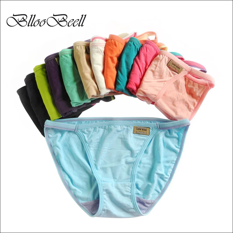 6pcs/lot Women's Sexy String Panties Underwear Low Waist Women Briefs Thongs Lingerie 12 Color Everyday Soft | Женская одежда