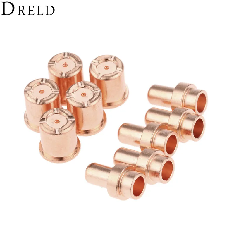 DRELD 10 шт./компл. плазменный фонарь наконечник 1304+ электрод 1521 для CB50 C1304 C1521 плазменной резки фонарь расходные материалы для замены