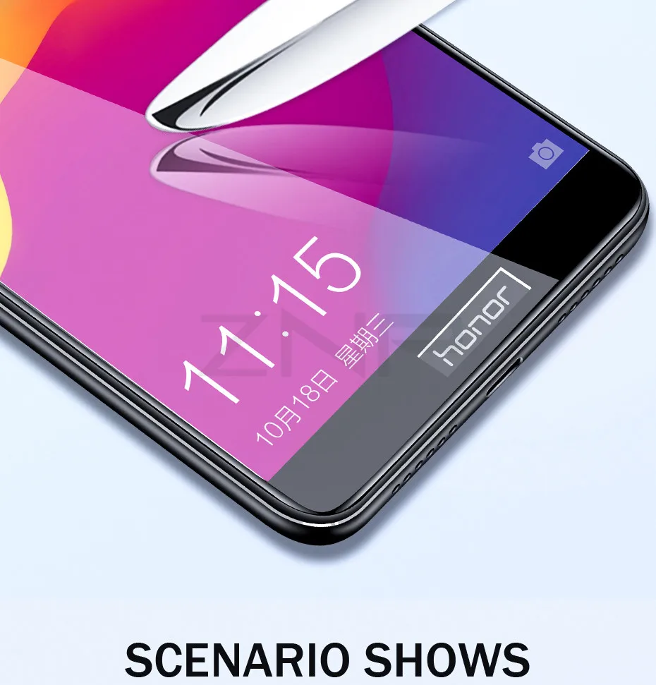 ZNP 2 шт 15D закаленное стекло для huawei Y6 Y7 Prime Y5 7a pro Полное покрытие Защита экрана для Honor 7C Pro 7A Y7 стеклянная пленка