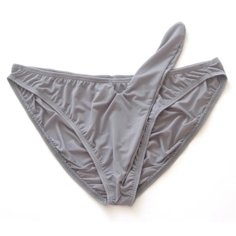Мужские сексуальные трусы бикини дышащие шелковые из ледяного шелка пляжные