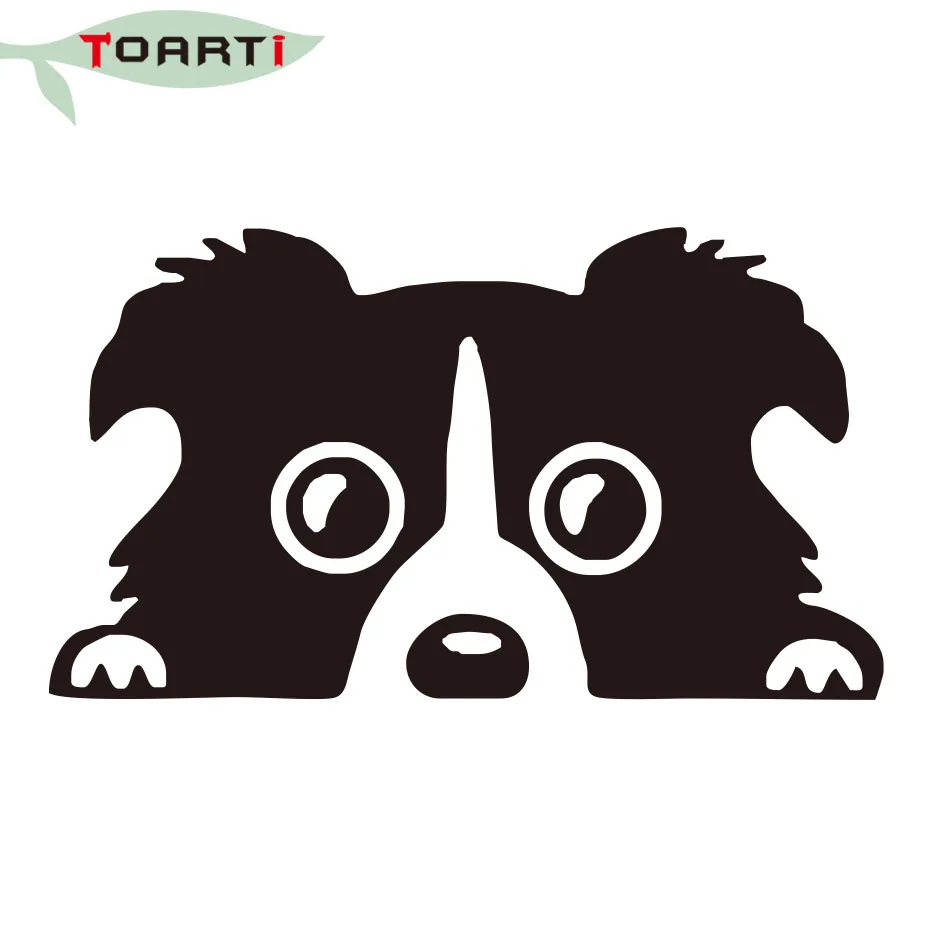 Наклейка Border Collie для собаки питомца индивидуальная Светоотражающая стеклянная