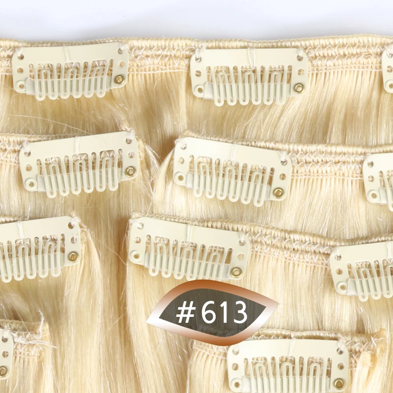Addbeauty 120 г Комплект на всю голову 613 блондинка Цвет машина сделала Волосы Remy
