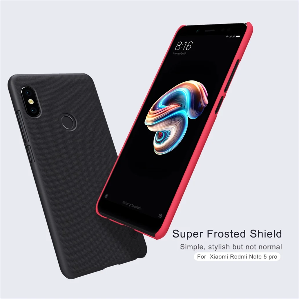 Для Xiaomi Redmi Note 5 Pro Чехол Note5(AI двойная камера) чехол Nillkin матовый защитный чехол Жесткий PC задняя крышка для Redmi Note5 Pro