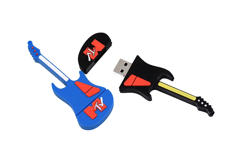 Модель музыкальных инструментов POWEONE, флеш-накопитель USB, флешка в виде гитары, 4g, 8g, 16g, 32g, 64G, флеш-карта памяти u disk