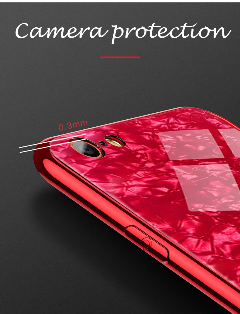 Роскошный чехол из закаленного стекла для iPhone 7 Plus, жесткая задняя крышка, мягкая рамка, противоударный чехол для телефона, чехол для iPhone X 6s Plus, чехол s