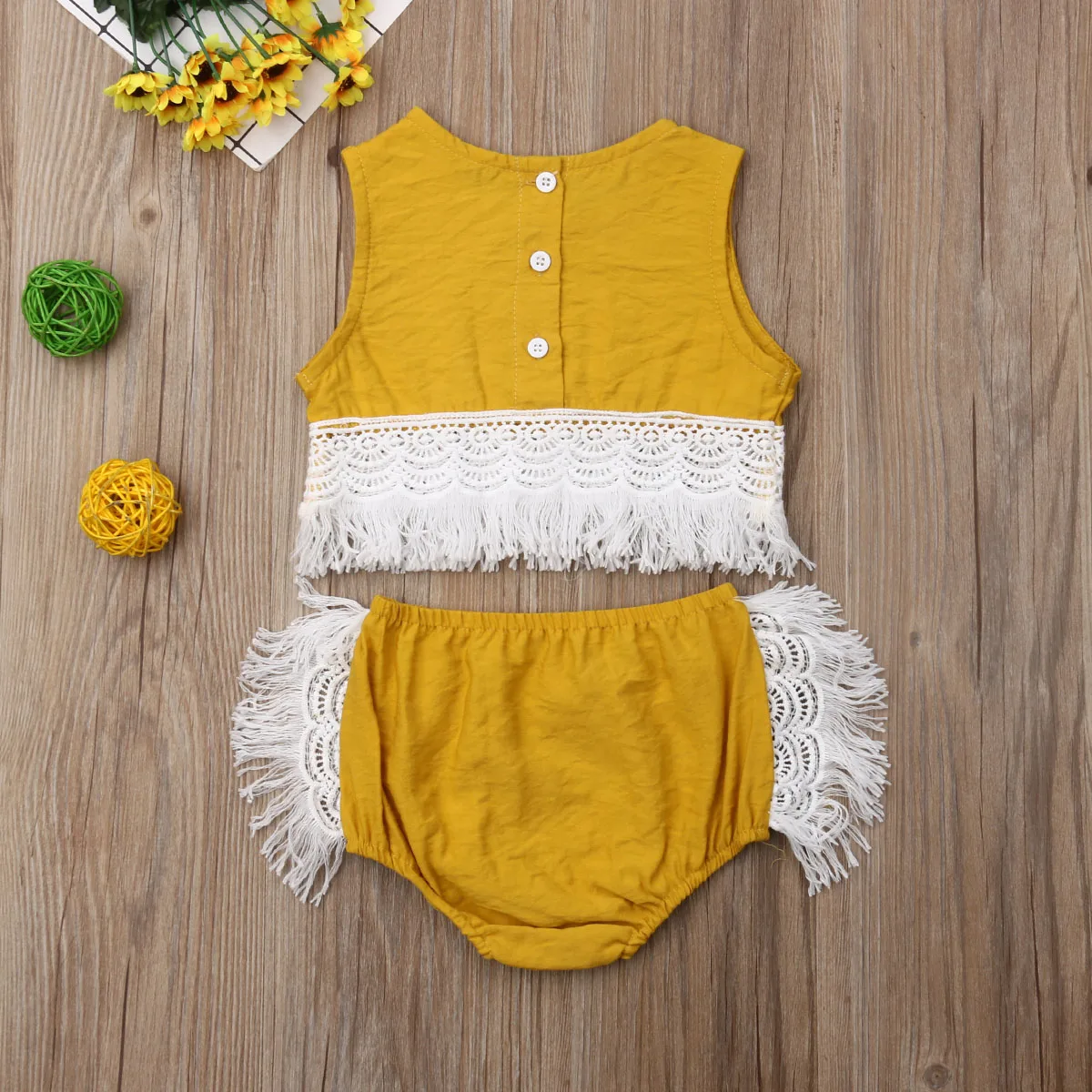 2019 брендовая модная одежда для маленьких девочек Boho укороченный топ без рукавов