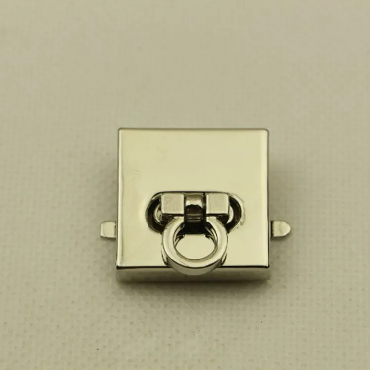 2pcs Metal Square Twist Lock Buckle for Handbag Hardware Decor Accessory Fastener Clasp DIY Crafts Bag Parts | Дом и сад