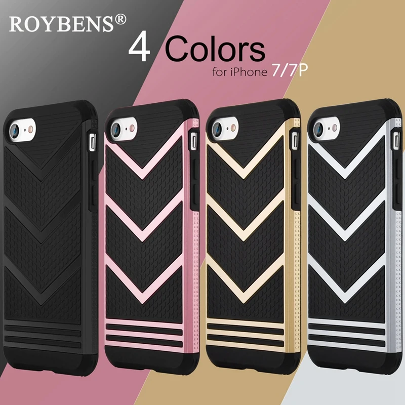 Roybens для iPhone 6 Чехол роскошные золотые Высокое качество PC ТПУ Гибридный чехол 7 S