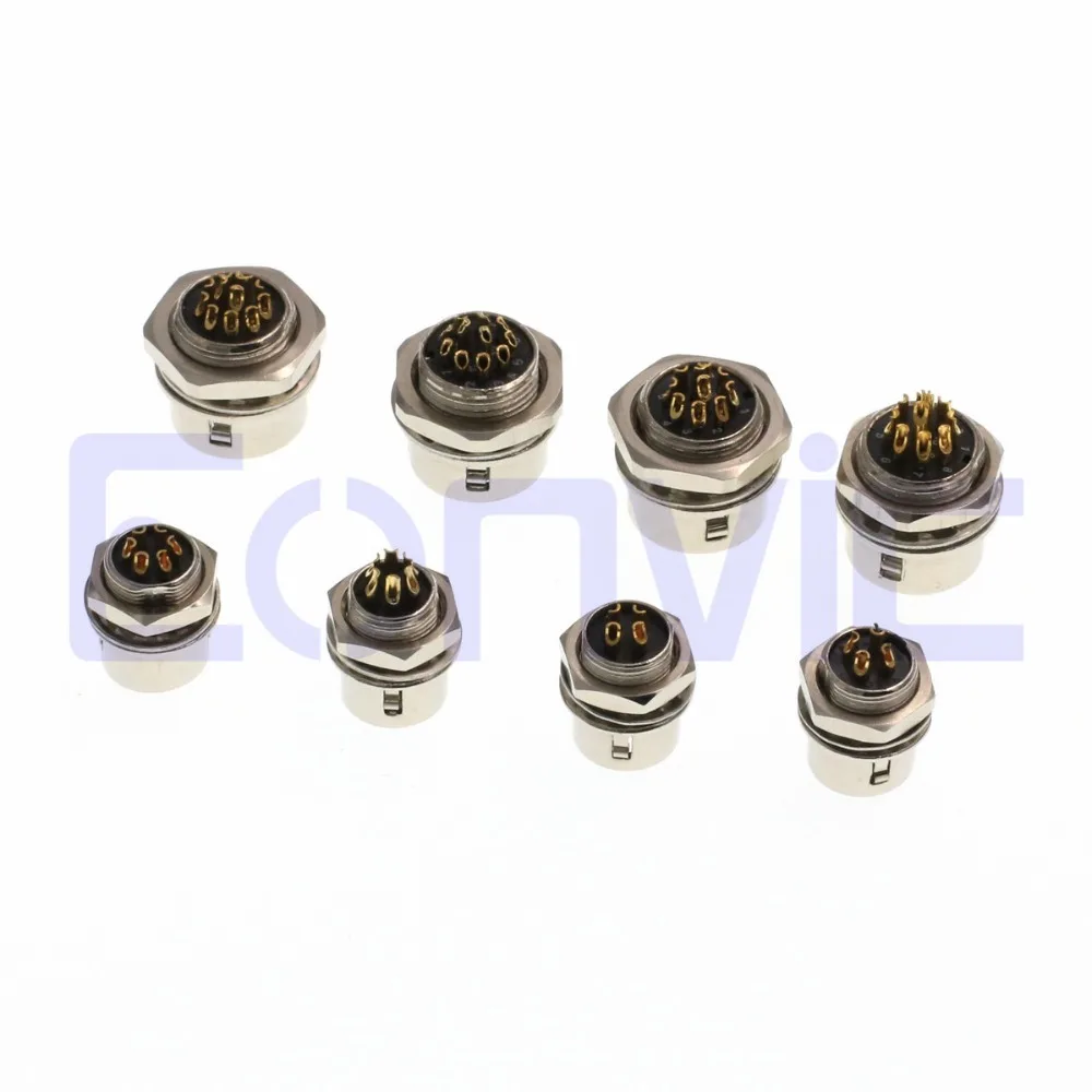 Eonvic Hirose HR10 4 6 10 12 полюсный прямой панельный кронштейн нажимной круглый