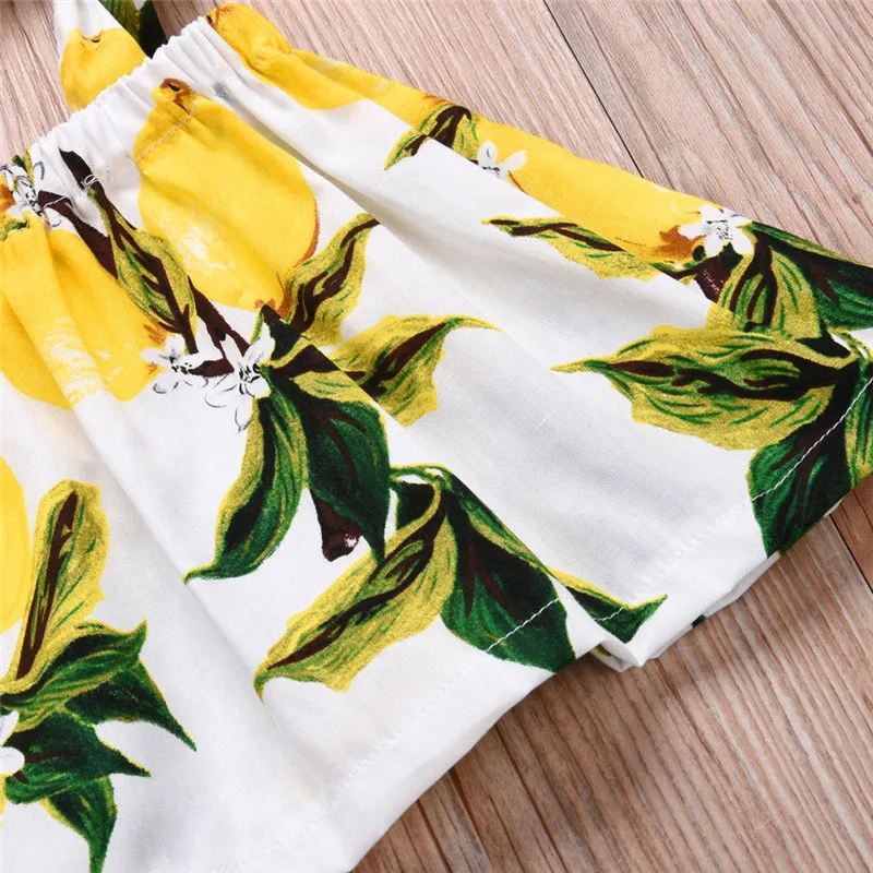 2018 Summer Newborn Baby Girl Clothes Floral Tank Top T-shirt+Shorts Briefs 2PCS Outfits Bebek Giyim Toddler Kids Clothing Set | Детская