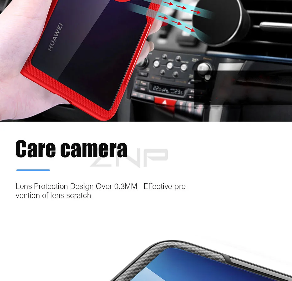 ZNP Роскошная подставка с магнитным кольцом чехол для huawei P30 P20 Pro держатель чехол s для huawei mate 20 Pro huawei P20 P30 Lite чехол
