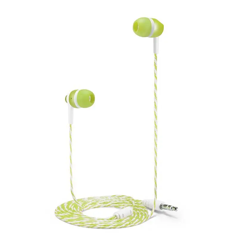 MP3/mp4 Roping стерео сабвуфер наушники в ухо Гарнитура вкладыши 1 м светоотражающие