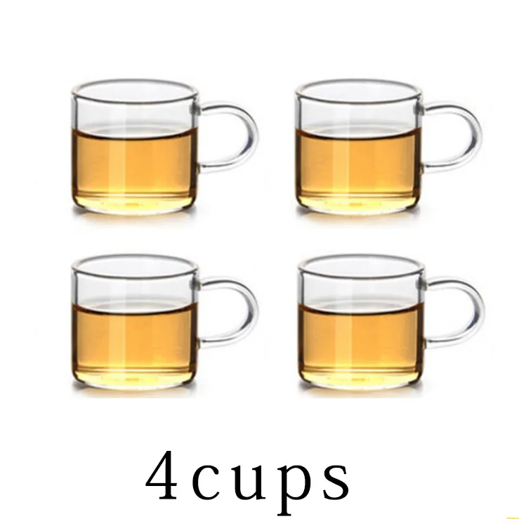 4cups 5 размеров хорошее Ясно, боросиликатное Стекло Чай горшок с 304 Нержавеющая сталь Infuser тепла Кофе Чай горшок инструмент чайник комплект - Цвет: 4cups