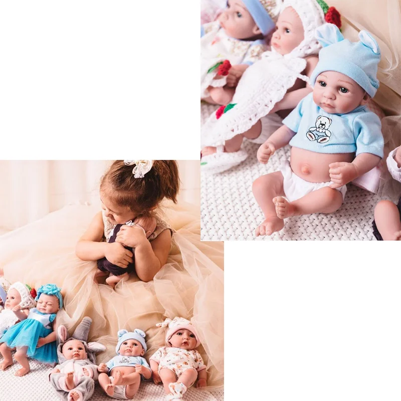NPKDOLL Пупс куклы реборн игрушки реалистичные силиконовые игрушки для ванной для девочек кукла для сна девочка для новорожденных детей Рождественский подарок 10 дюймов