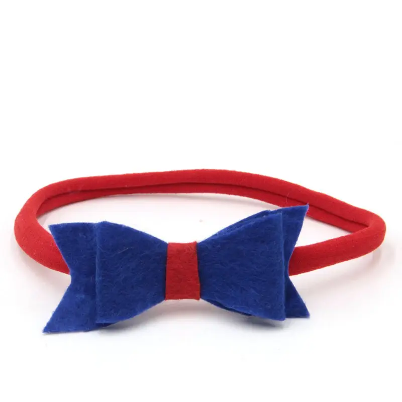 Эластичная нейлоновая повязка на голову с бантом 10 шт./лот из нетканого материала