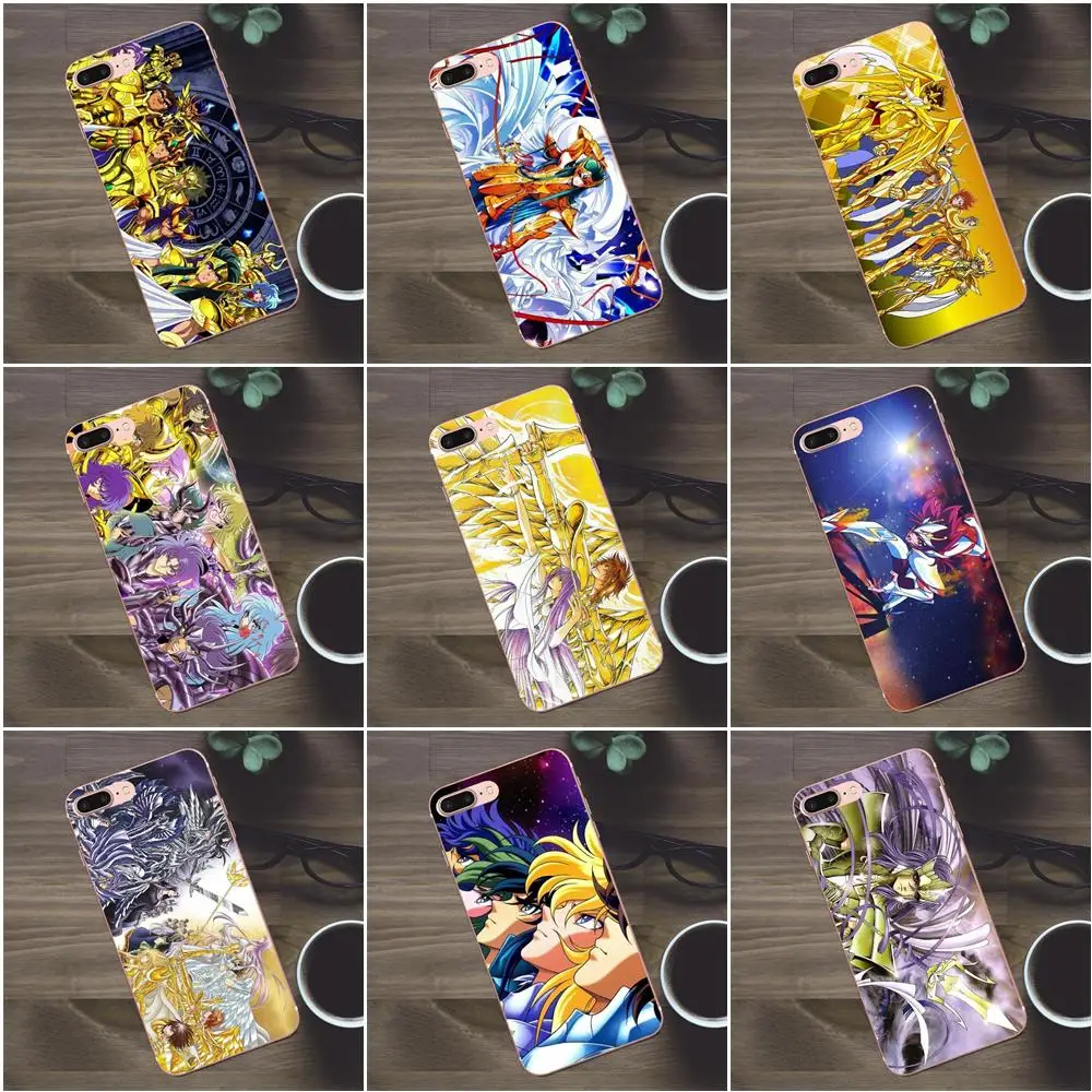 Мягкий чехол для Apple iPhone 4 4S 5 5C SE 6 6S 7 8 Plus X Galaxy A3 A5 J1 J2 J3 J5 J7 2017 Aries Mu Sagitario Saint Seiya |
