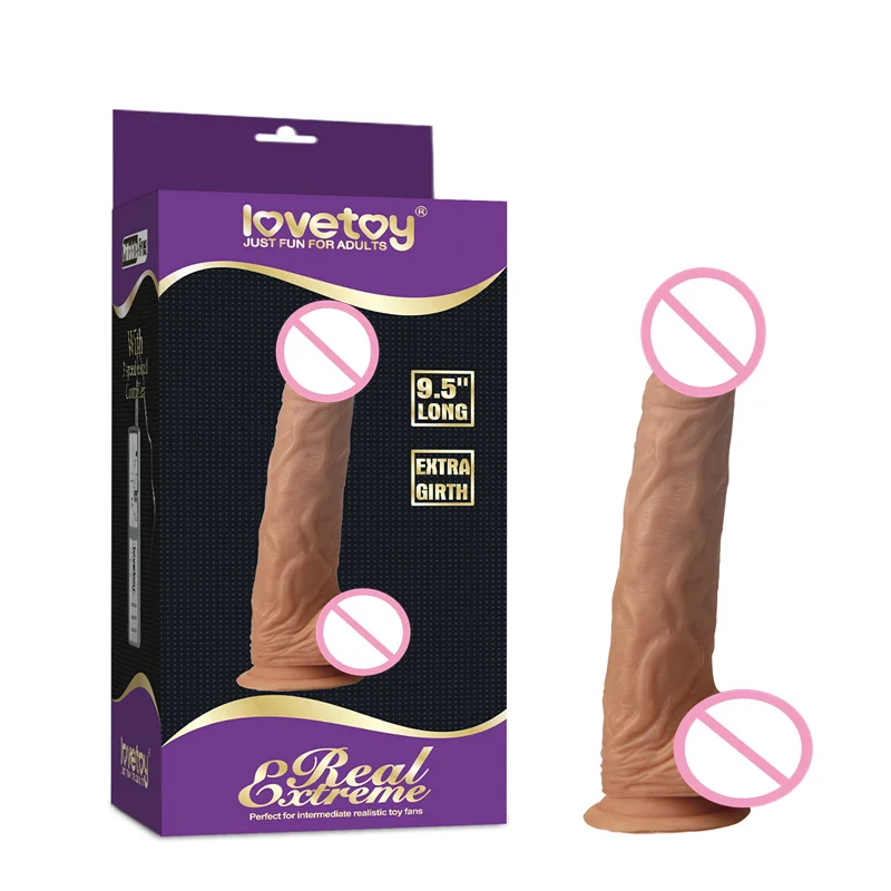 Lovetoy 9.5 дюйм(ов) Огромный Дилдо Реалистичные Пенис Секс-Игрушки для девушку Дик