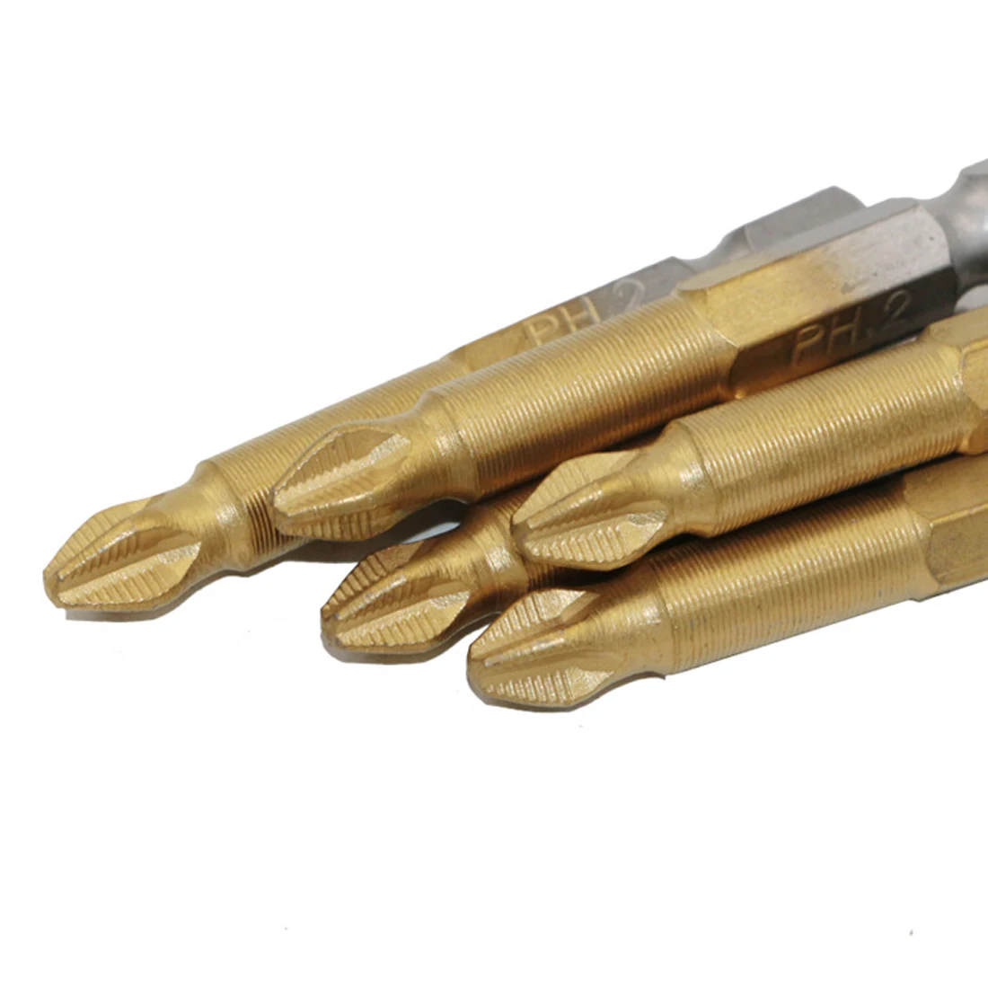 1 Набор (5 шт.) титановое покрытие 1/4 "шестигранный хвостовик PH2 длина 50 мм