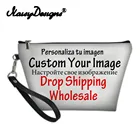 NoisyDesignsженская сумка для макияжа из искусственной кожи с объемным принтом, косметический Чехол, чехлы для путешествий, для девушек, для хранения, косметичка, Прямая поставка