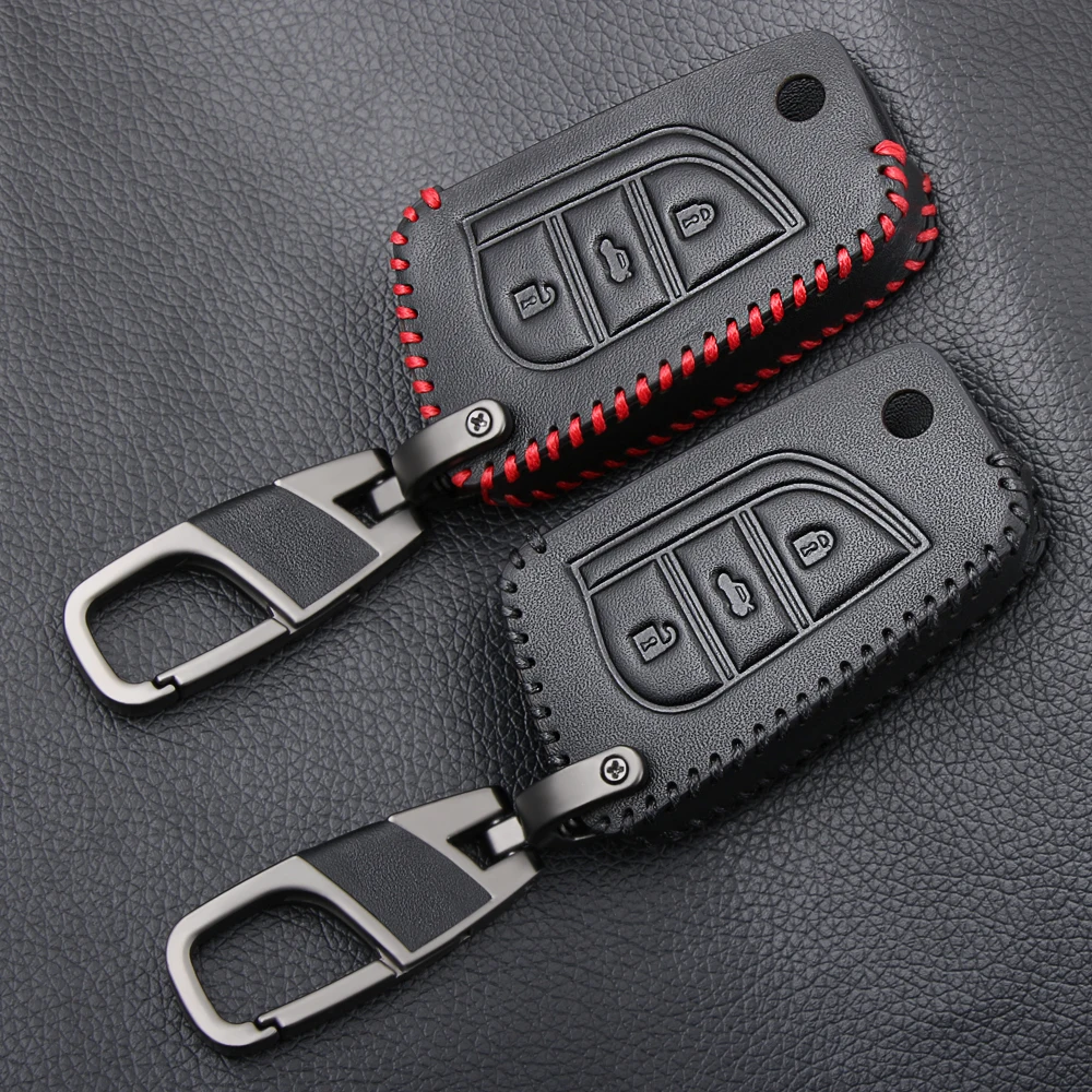 Чехол для автомобильного ключа защитный чехол из натуральной кожи Toyota COROLLA Camry CROWN