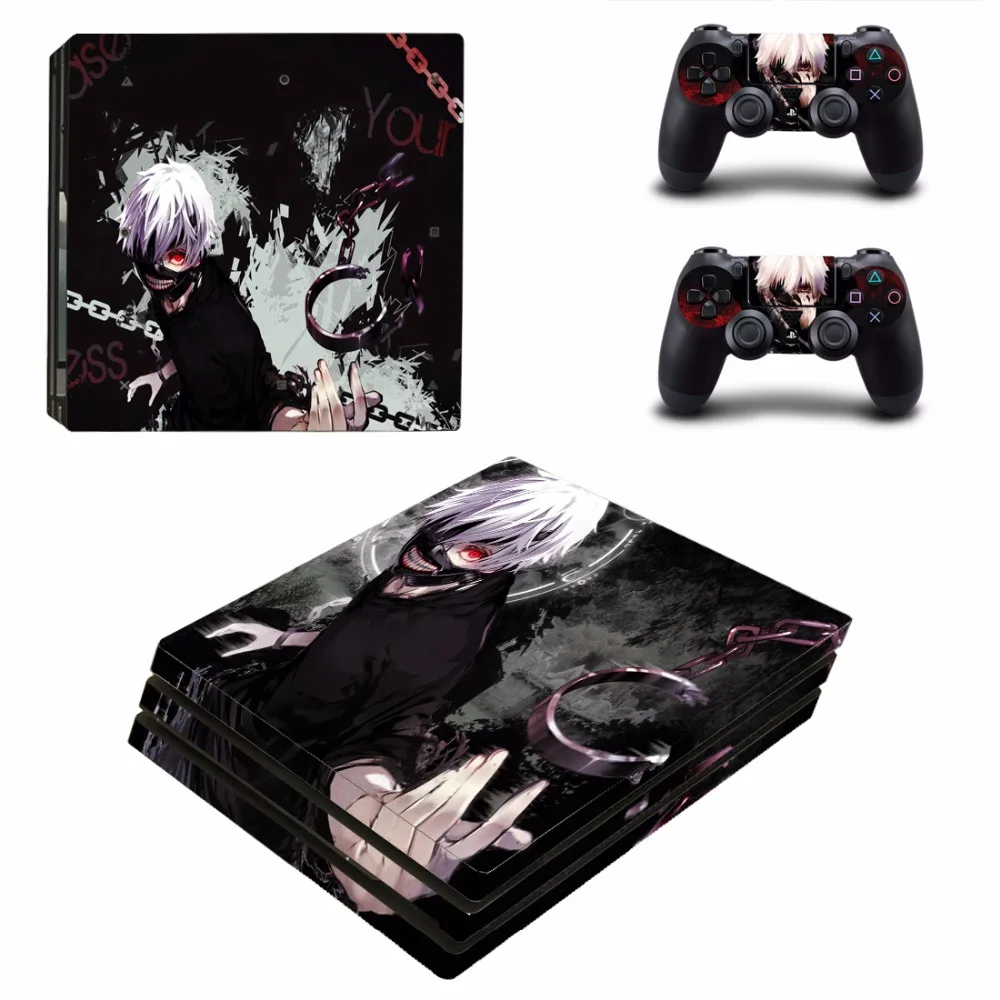 Аниме Tokyo Ghoul PS4 Pro кожи наклейки для Sony PlayStation 4 консоли и 2 контроллеры стикеры