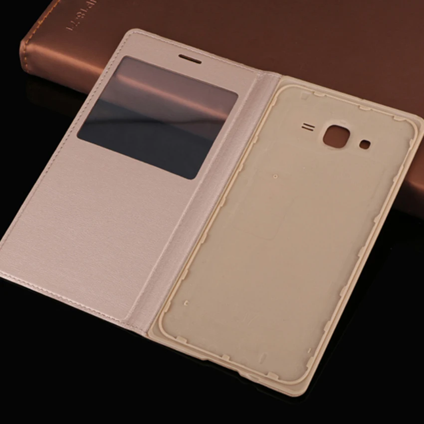 Кожаный чехол книжка с открытым окошком для Samsung Galaxy J7 2015 J 7 SM J700 J700F J700H|Бамперы| |