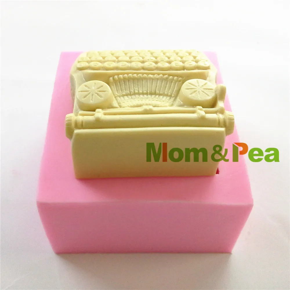 Mom&ampPea 0873 Free Shipping Typewriter Shaped Silicone Mold Soap Cake Decoration Fondant 3D Food Grade | Дом и сад