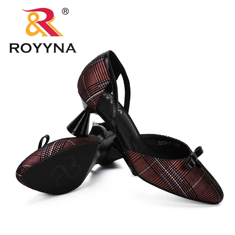 

ROYYNA 2019 Women Pumps Two Piece High Heels Ladies Party Shoes Summer Feminimo Footwear Zapatos Mujer Sandals Female Trendy
