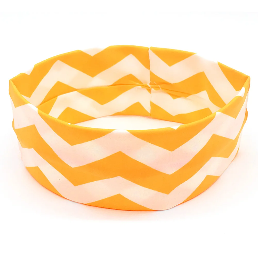 Женская спортивная лента для волос йоги волнистая повязка на голову с широкими