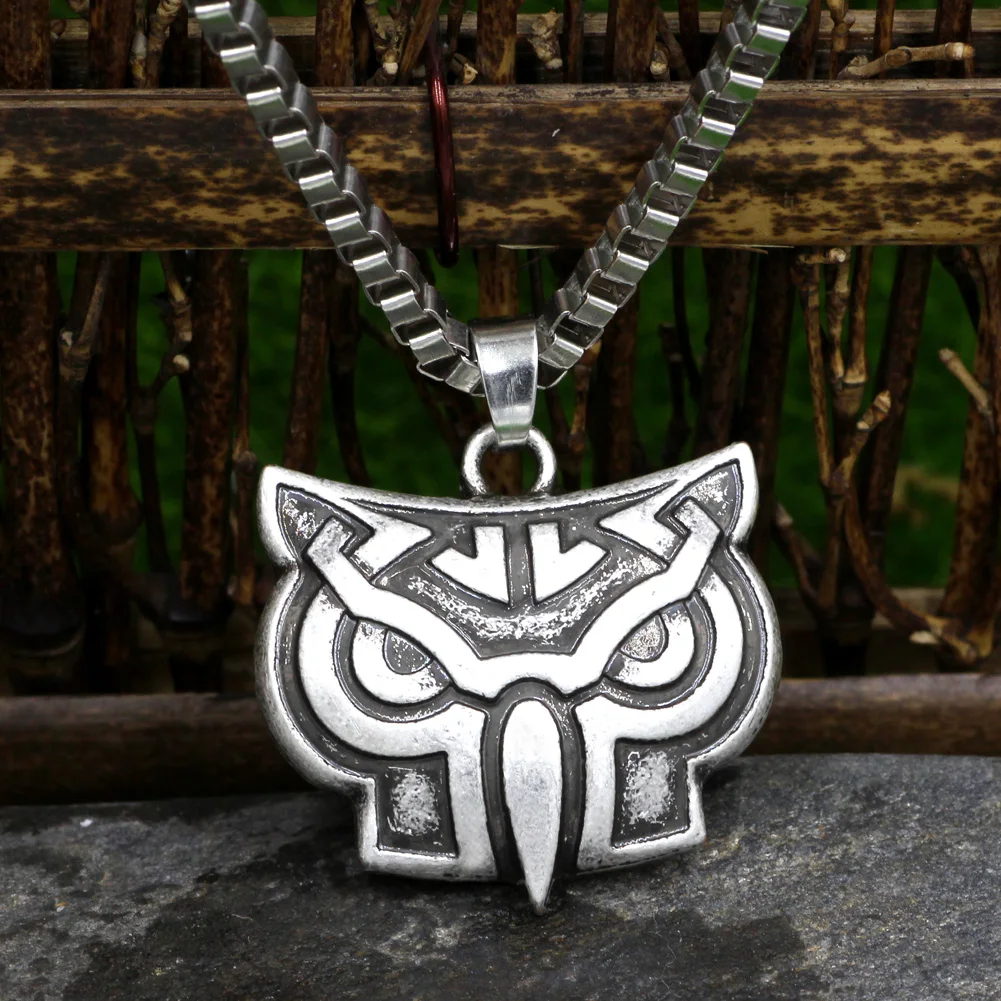 Viking Сова ожерелье с подвеской в форме головы кельтские ювелирные изделия