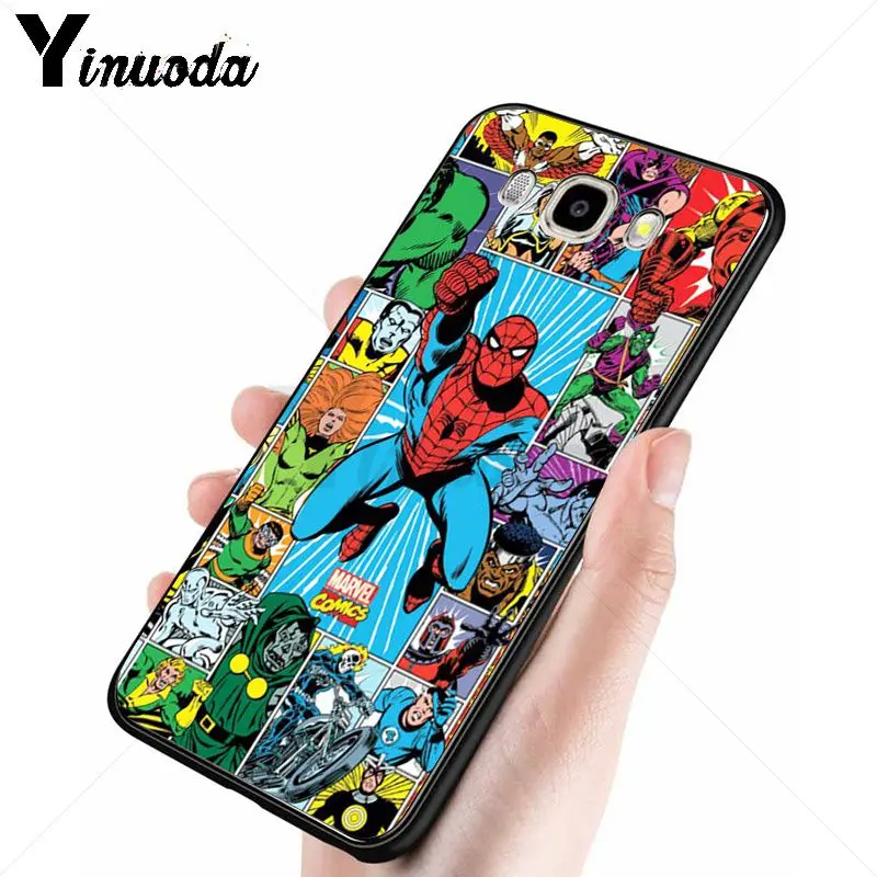 Yinuoda Марвел комиксы Халк гиганты Робер Брюс чехол для телефона Samsung Galaxy j6plus j7 prime j8 j2 j4plus 2018 coque|Чехлы-накладки|