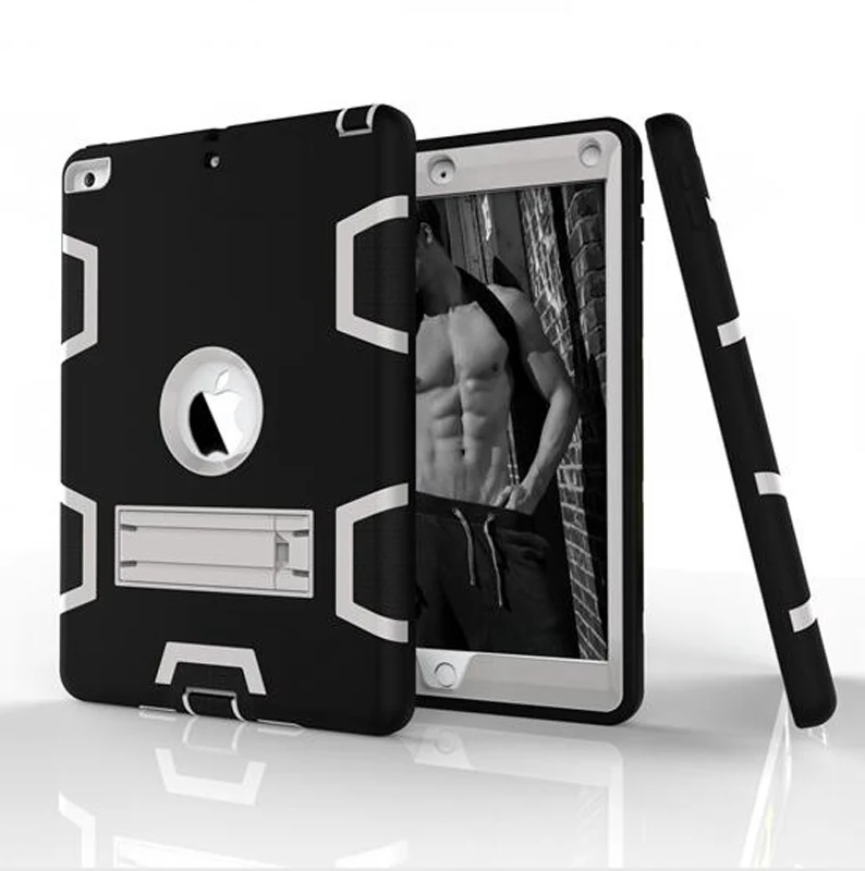 Противоударный сверхпрочный Чехол для ipad 9,7 6-го поколения с безопасной детской силиконовой задней крышкой из поликарбоната для ipad 9,7 чехол+ подарки