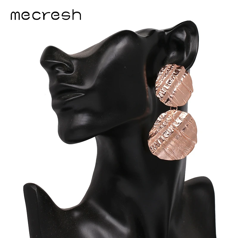 Mecresh 6 Colors Indian Vintage Big Drop Earrings Christmas Party Prom Jewelry Bohemian Long Dangle for Women MEH1190 | Украшения и