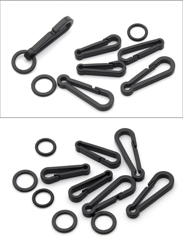 Фото Wholesale 100pcs black KAM plastic snap clip hooks Mini carabiner backpack paracord strap M-081/M776 Дом и сад Wholesale 100pcs black KAM plastic snap clip hooks Mini carabiner backpack paracord strap M-081/M776 Дом и сад