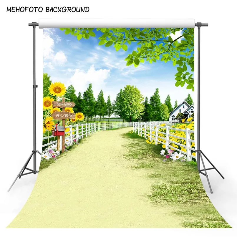 5X7ft Виниловый фон для фотосъемки с компьютерным принтом фермы Декорации